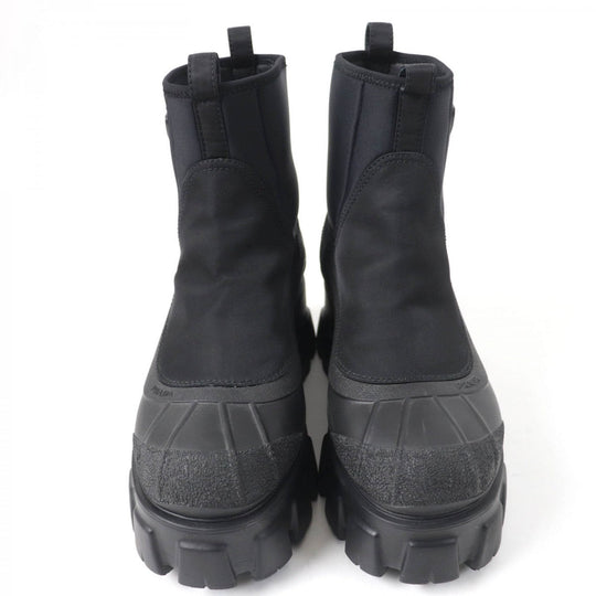 PRADA short boots 1T933M Nylon, Rubber black Monolith Re-Nylon Gabardine Boots Women 38 Used Authentic