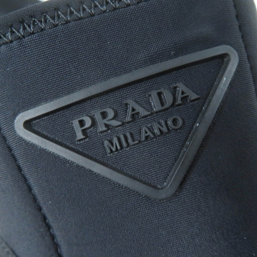 PRADA short boots 1T933M Nylon, Rubber black Monolith Re-Nylon Gabardine Boots Women 38 Used Authentic