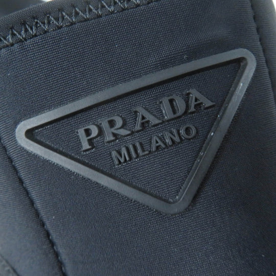 PRADA short boots 1T933M Nylon, Rubber black Monolith Re-Nylon Gabardine Boots Women 38 Used Authentic