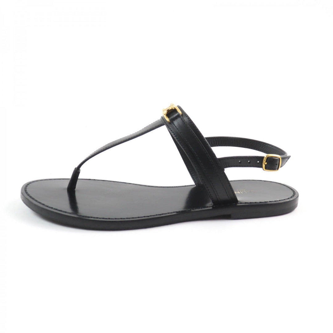 CELINE Sandals leather black 38