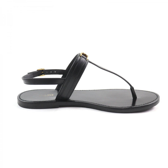 CELINE Sandals leather black 38