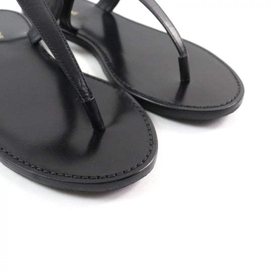 CELINE Sandals leather black 38