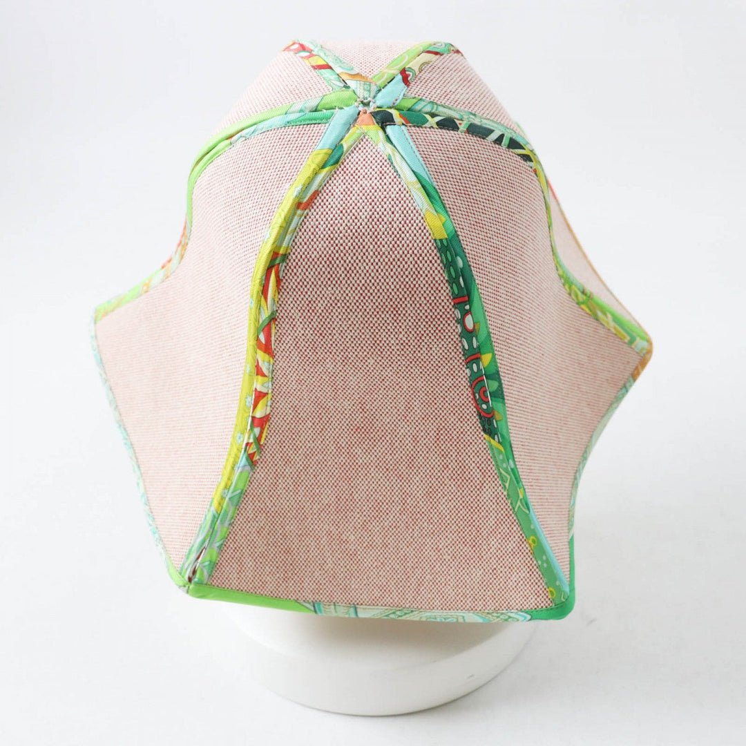 HERMES hat Main: 100% cotton, Part: 100% silk Red type Multi petit h petit ash Women Used Authentic