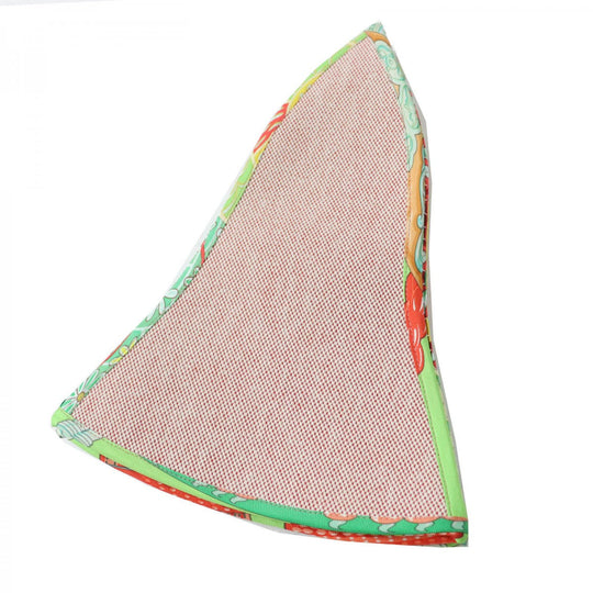 HERMES hat Main: 100% cotton, Part: 100% silk Red type Multi petit h petit ash Women Used Authentic