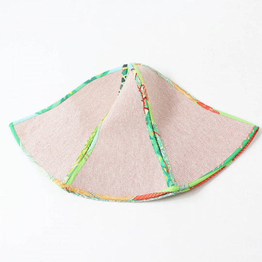 HERMES hat Main: 100% cotton, Part: 100% silk Red type Multi petit h petit ash Women Used Authentic
