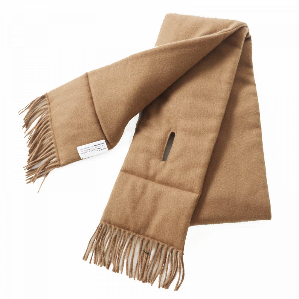LOEWE Scarf Main: 100% cashmere, Filling: 100% polyester Brown Women Used Authentic