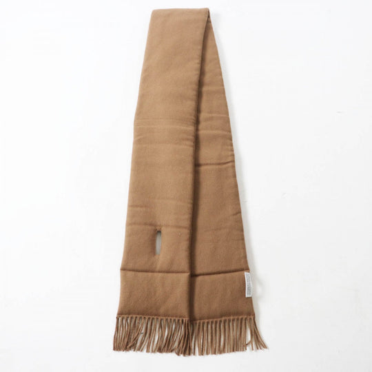 LOEWE Scarf Main: 100% cashmere, Filling: 100% polyester Brown Women Used Authentic