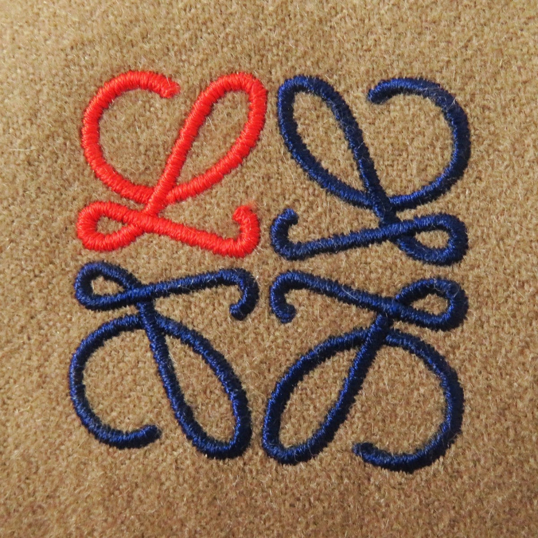 LOEWE Scarf Main: 100% cashmere, Filling: 100% polyester Brown Women Used Authentic