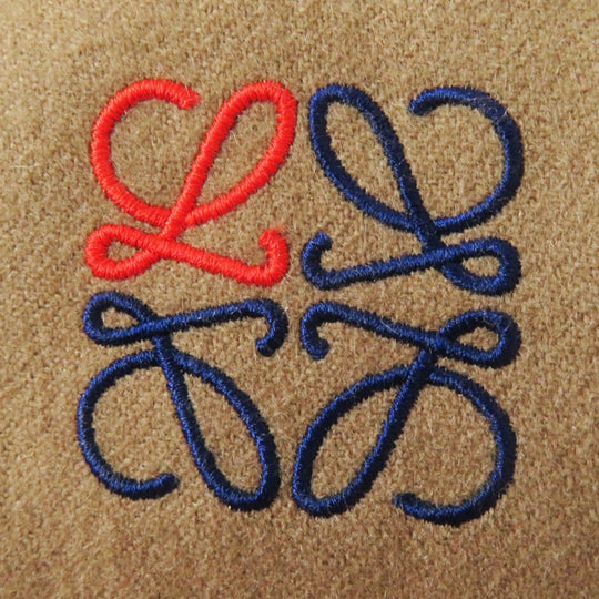 LOEWE Scarf Main: 100% cashmere, Filling: 100% polyester Brown Women Used Authentic