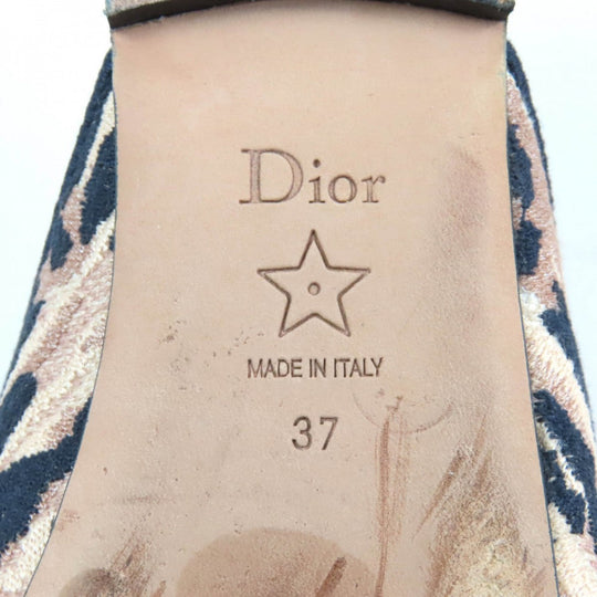 Christian Dior Slip-on Fabric, Leather Multi DIOR OFF Women 37 Used Authentic