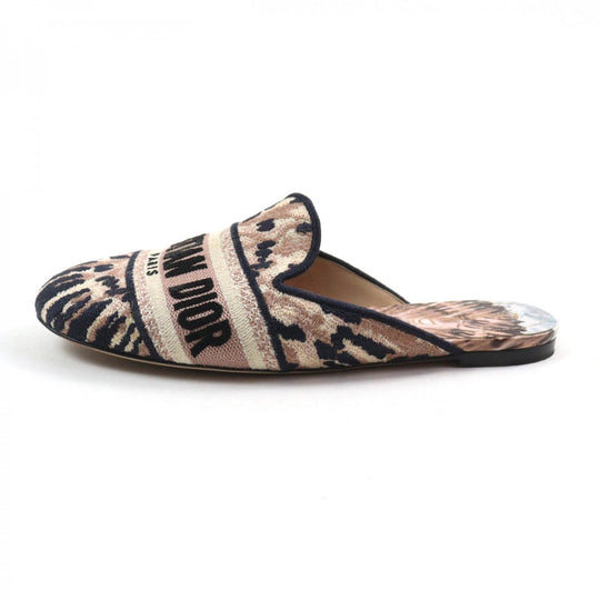 Christian Dior Slip-on Fabric, Leather Multi DIOR OFF Women 37 Used Authentic