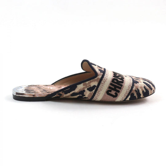 Christian Dior Slip-on Fabric, Leather Multi DIOR OFF Women 37 Used Authentic