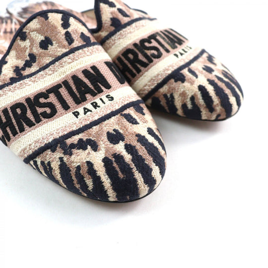 Christian Dior Slip-on Fabric, Leather Multi DIOR OFF Women 37 Used Authentic