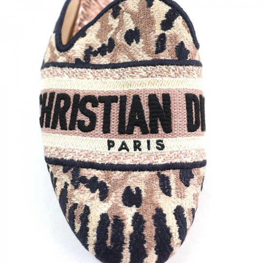 Christian Dior Slip-on Fabric, Leather Multi DIOR OFF Women 37 Used Authentic