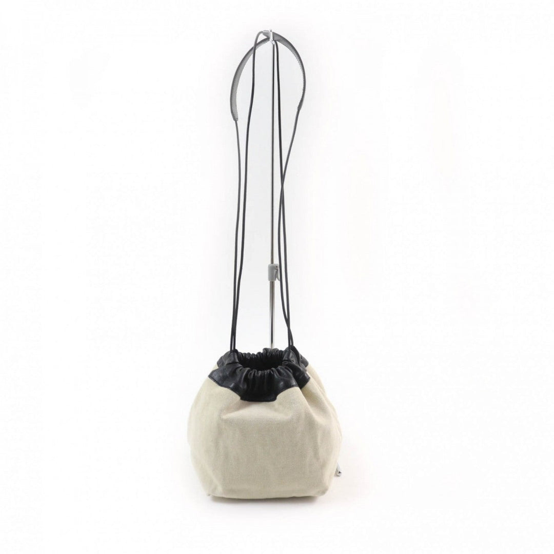JIL SANDER Shoulder Bag JSPR853407 WRB73010N Main: Leather, Main: Canvas Black natural Women Used Authentic