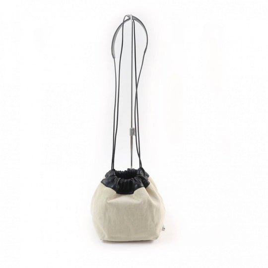 JIL SANDER Shoulder Bag JSPR853407 WRB73010N Main: Leather, Main: Canvas Black natural Women Used Authentic