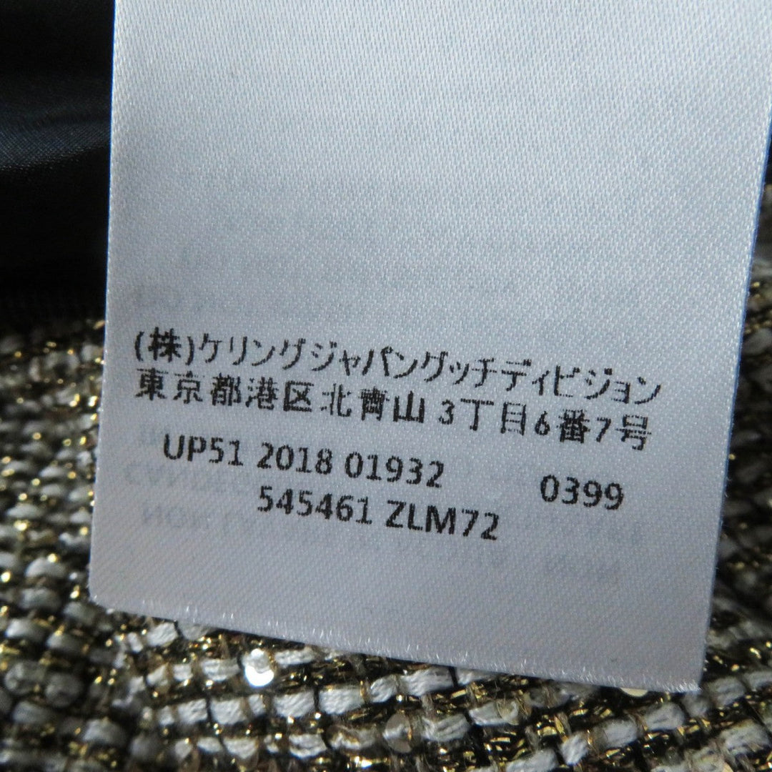 GUCCI Pleated skirt 545461 Outer material: 40% polyester, 24% nylon, 16% cotton, 13% rayon, 5% acrylic Gold type Women 40 Used Authentic