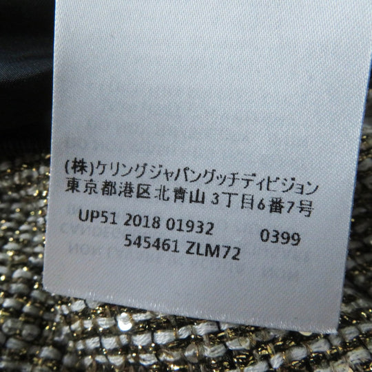 GUCCI Pleated skirt 545461 Outer material: 40% polyester, 24% nylon, 16% cotton, 13% rayon, 5% acrylic Gold type Women 40 Used Authentic