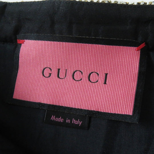 GUCCI Pleated skirt 545461 Outer material: 40% polyester, 24% nylon, 16% cotton, 13% rayon, 5% acrylic Gold type Women 40 Used Authentic