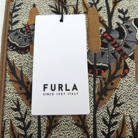 Furla Shoulder Bag WB00352 Polyester , Cotton , Piscose , Leather Multi Opportunity Butterfly Mini Tote Bag Women Used Authentic