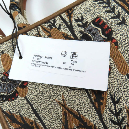 Furla Shoulder Bag WB00352 Polyester , Cotton , Piscose , Leather Multi Opportunity Butterfly Mini Tote Bag Women Used Authentic
