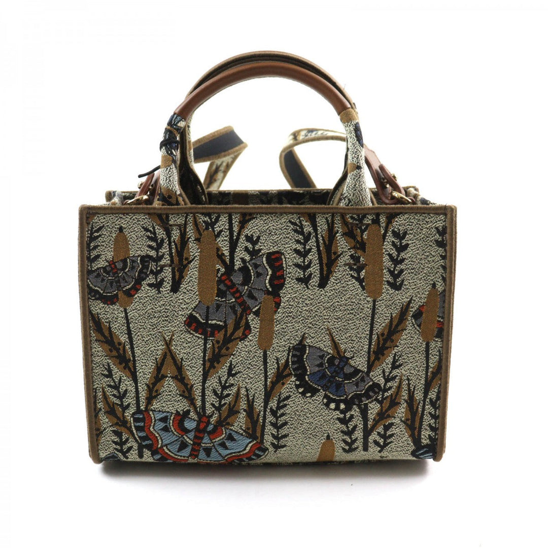 Furla Shoulder Bag WB00352 Polyester , Cotton , Piscose , Leather Multi Opportunity Butterfly Mini Tote Bag Women Used Authentic