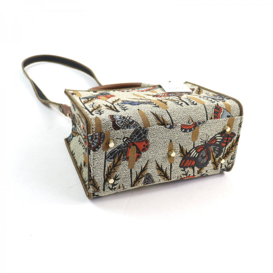 Furla Shoulder Bag WB00352 Polyester , Cotton , Piscose , Leather Multi Opportunity Butterfly Mini Tote Bag Women Used Authentic