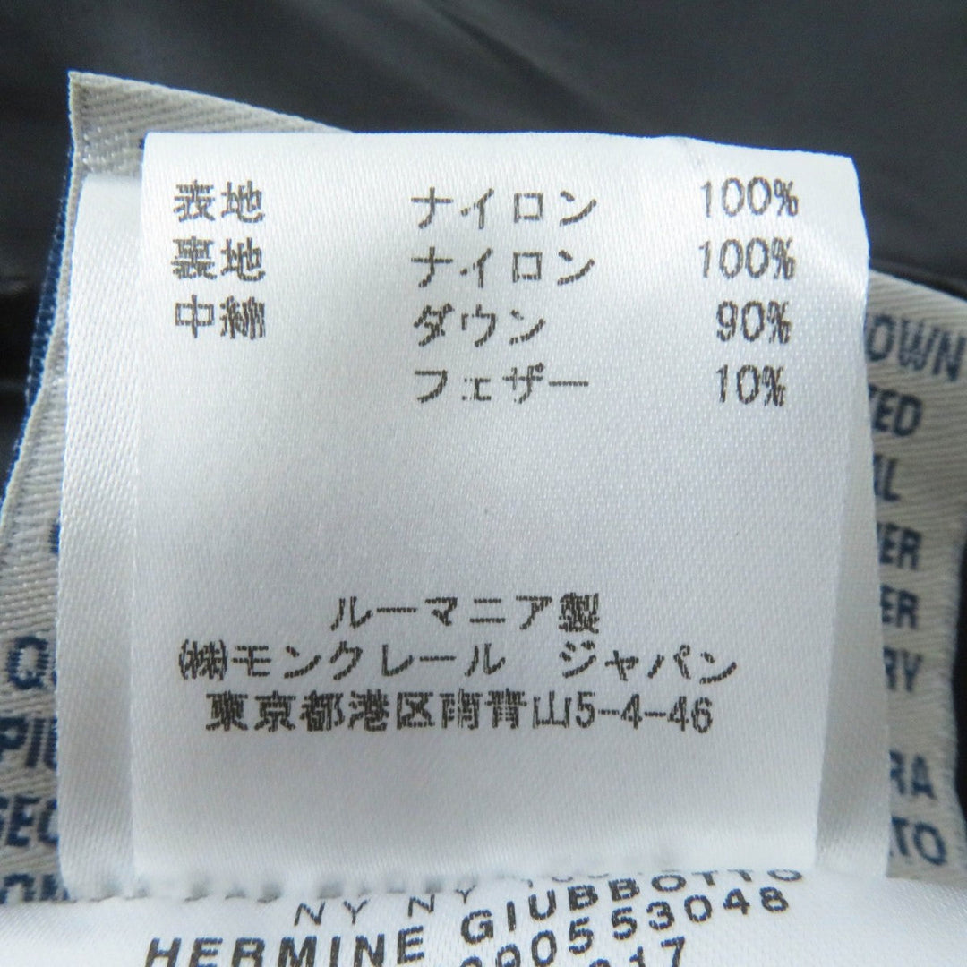 MONCLER down coat Nylon black HERMINE zero
