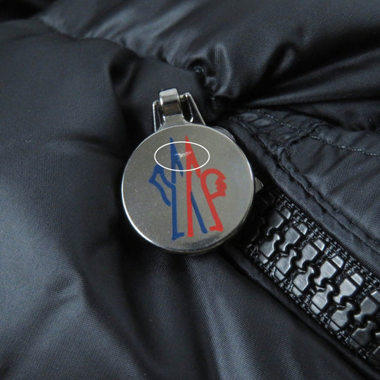 MONCLER down coat Nylon black HERMINE zero