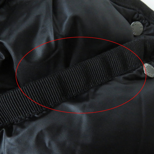 MONCLER down coat Nylon black HERMINE zero
