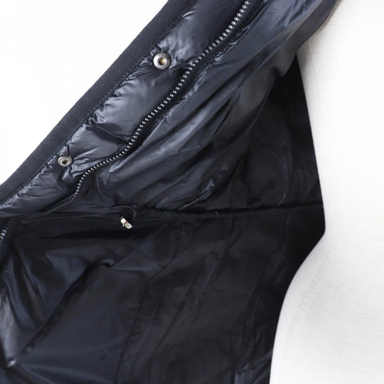 MONCLER down coat Nylon black HERMINE zero