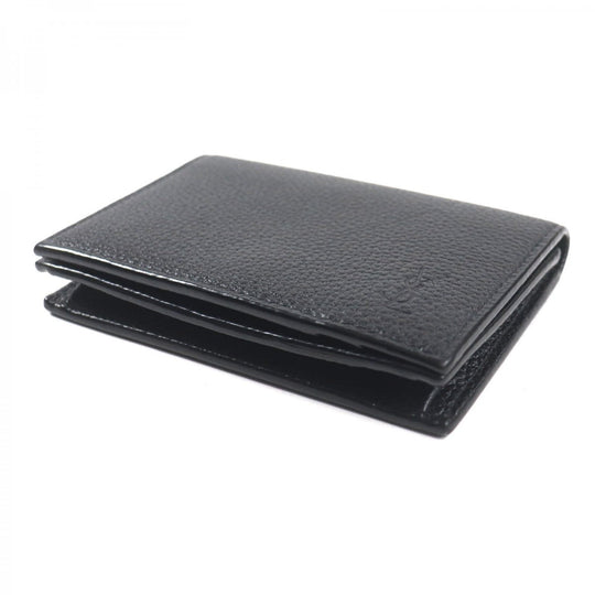 SAINT LAURENT PARIS name card holder 693492 Main: Leather black mens Used Authentic