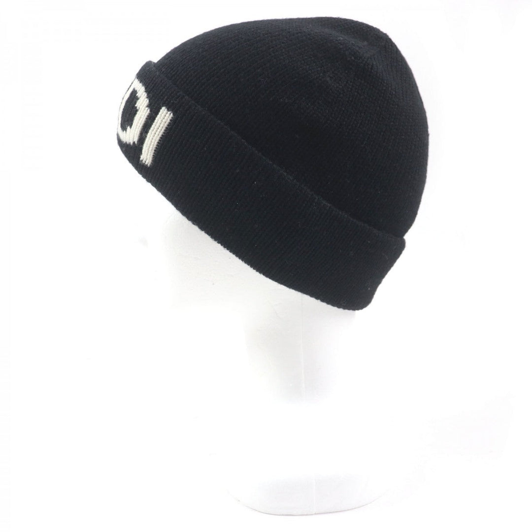 FENDI Knit cap FXQ056 wool Black White