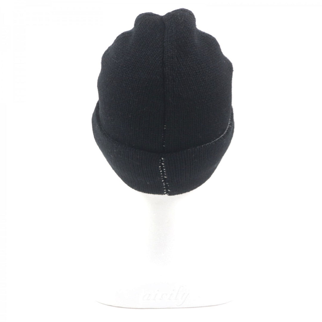 FENDI Knit cap FXQ056 wool Black White