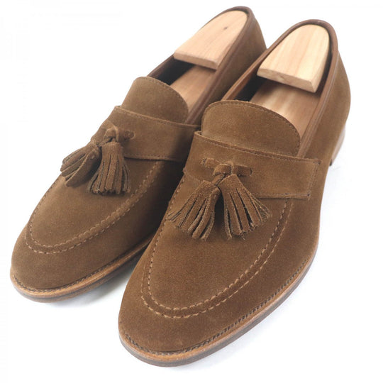 CROCKETT&JONES loafers Main: Suede leather Brown SOLENT mens 6.5 Used Authentic