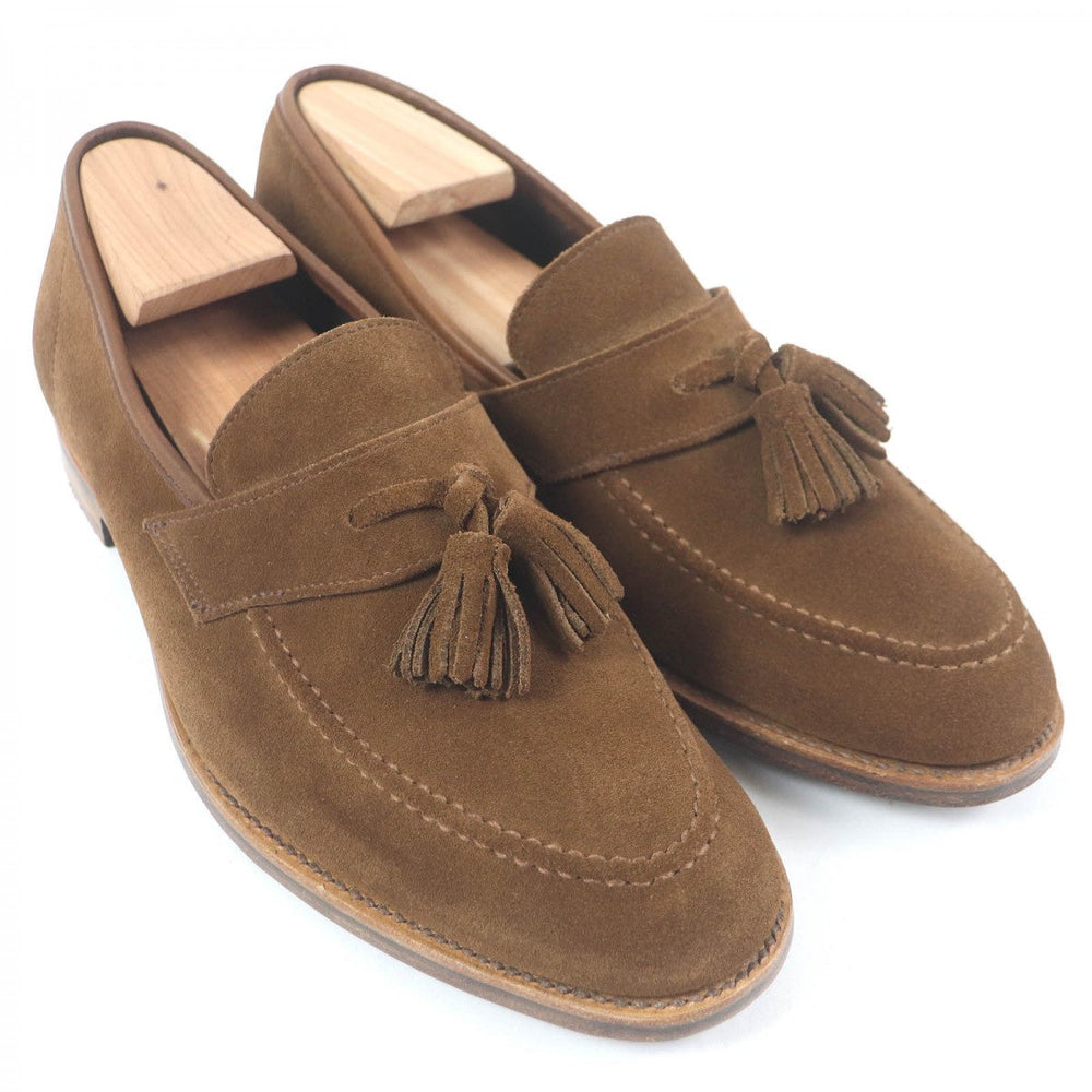 CROCKETT&JONES loafers Main: Suede leather Brown SOLENT mens 6.5 Used Authentic