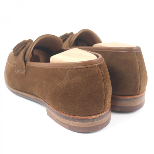 CROCKETT&JONES loafers Main: Suede leather Brown SOLENT mens 6.5 Used Authentic