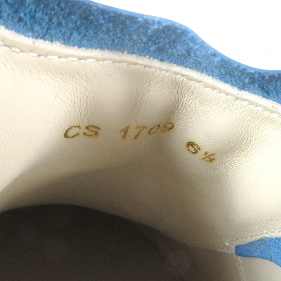 DOLCE&GABBANA Low cut sneakers Main: Leather White blue mens 6.5 Used Authentic