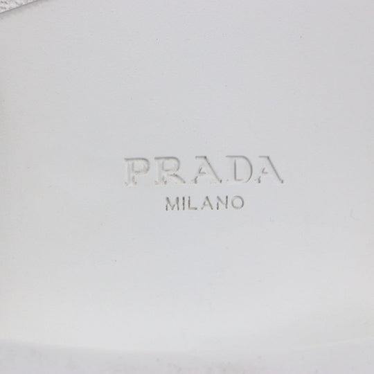 PRADA Sandals 2X3084 Main: Brushed leather white mens 10 Used Authentic
