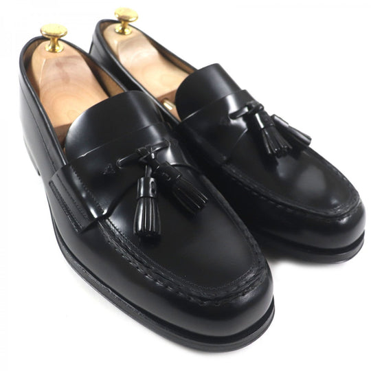 PRADA loafers 2DB214 Main: Brushed leather black mens 10 Used Authentic