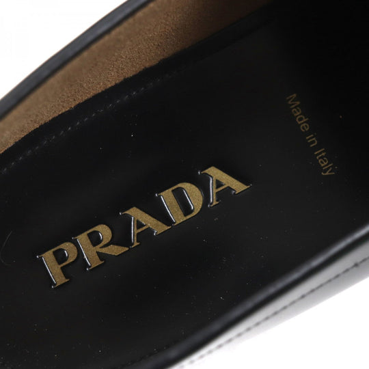 PRADA loafers 2DB214 Main: Brushed leather black mens 10 Used Authentic