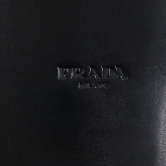 PRADA loafers 2DB214 Main: Brushed leather black mens 10 Used Authentic