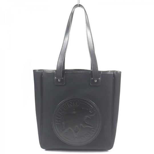HUNTING WORLD Tote Bag Main: Canvas, Main: Leather black Safari to Day mens Used Authentic