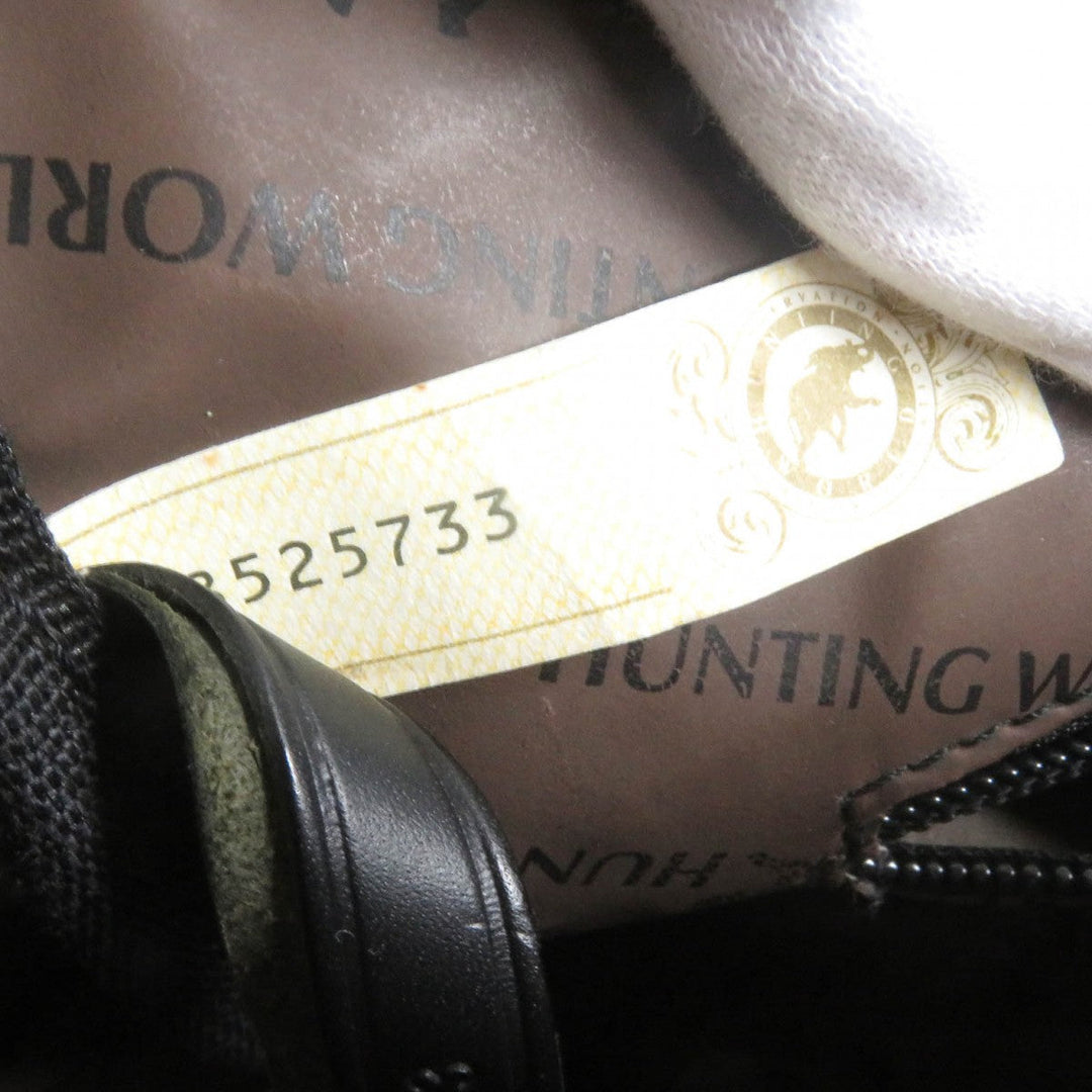 HUNTING WORLD Tote Bag Main: Canvas, Main: Leather black Safari to Day mens Used Authentic