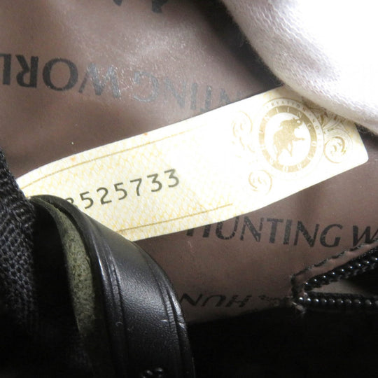 HUNTING WORLD Tote Bag Main: Canvas, Main: Leather black Safari to Day mens Used Authentic