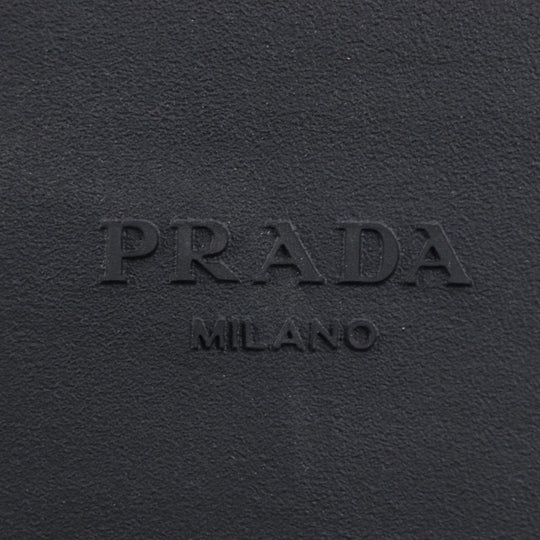 PRADA Leather shoes 2EG421 Main: Brushed leather Dark brown Diapason mens 8.5 Used Authentic