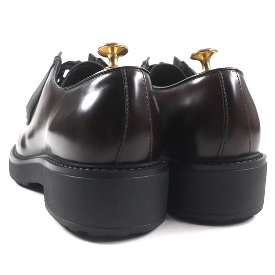 PRADA Leather shoes 2EG421 Main: Brushed leather Dark brown Diapason mens 8.5 Used Authentic