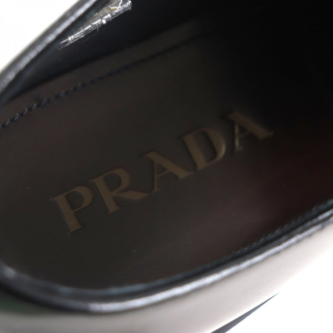 PRADA Leather shoes 2EG421 Main: Brushed leather Dark brown Diapason mens 8.5 Used Authentic