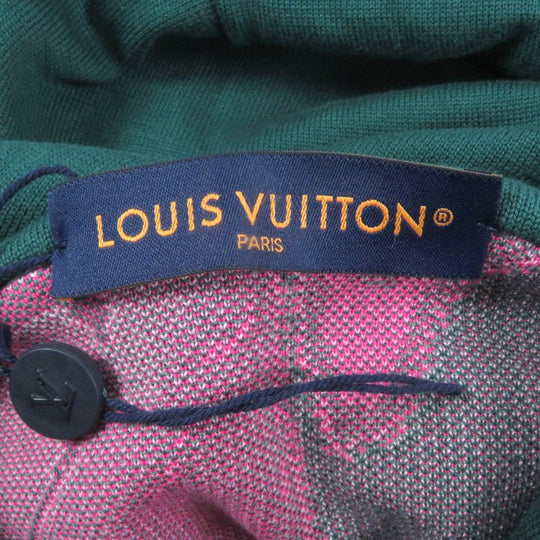 LOUIS VUITTON Hoodie Main: 100% cotton green mens XL Used Authentic
