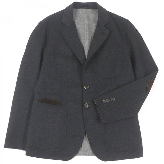 Berluti tailored jacket Lining: 100% cashmere, part: lambskin Dark gray mens 50 Used Authentic